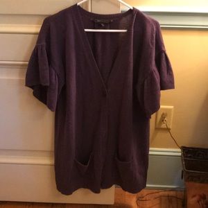 BCBG Loose Short Sleeved Sweater/Cardigan